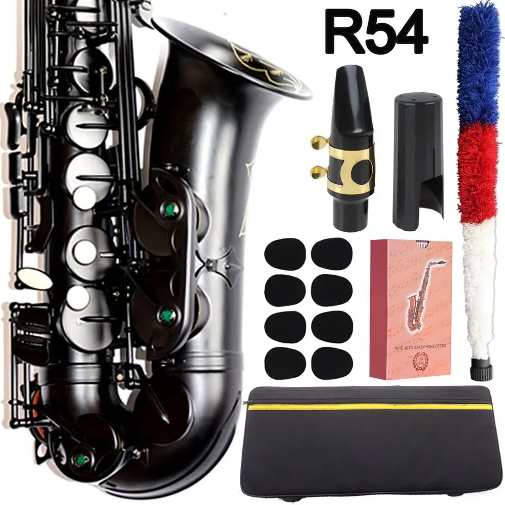 Альт саксофон музыкальный Fancier Club R54 Профессиональный альт для справки 54 черный