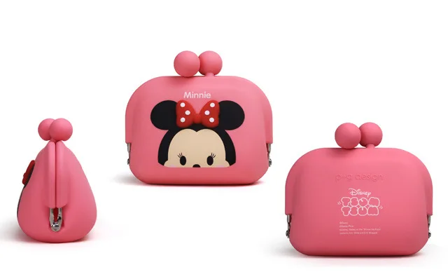 Disney аутентичный Микки Минни Маус мультфильм милый силиконовый кошелек для монет маленьких девочек кошелек маленькие подарки для кошелек для мальчиков