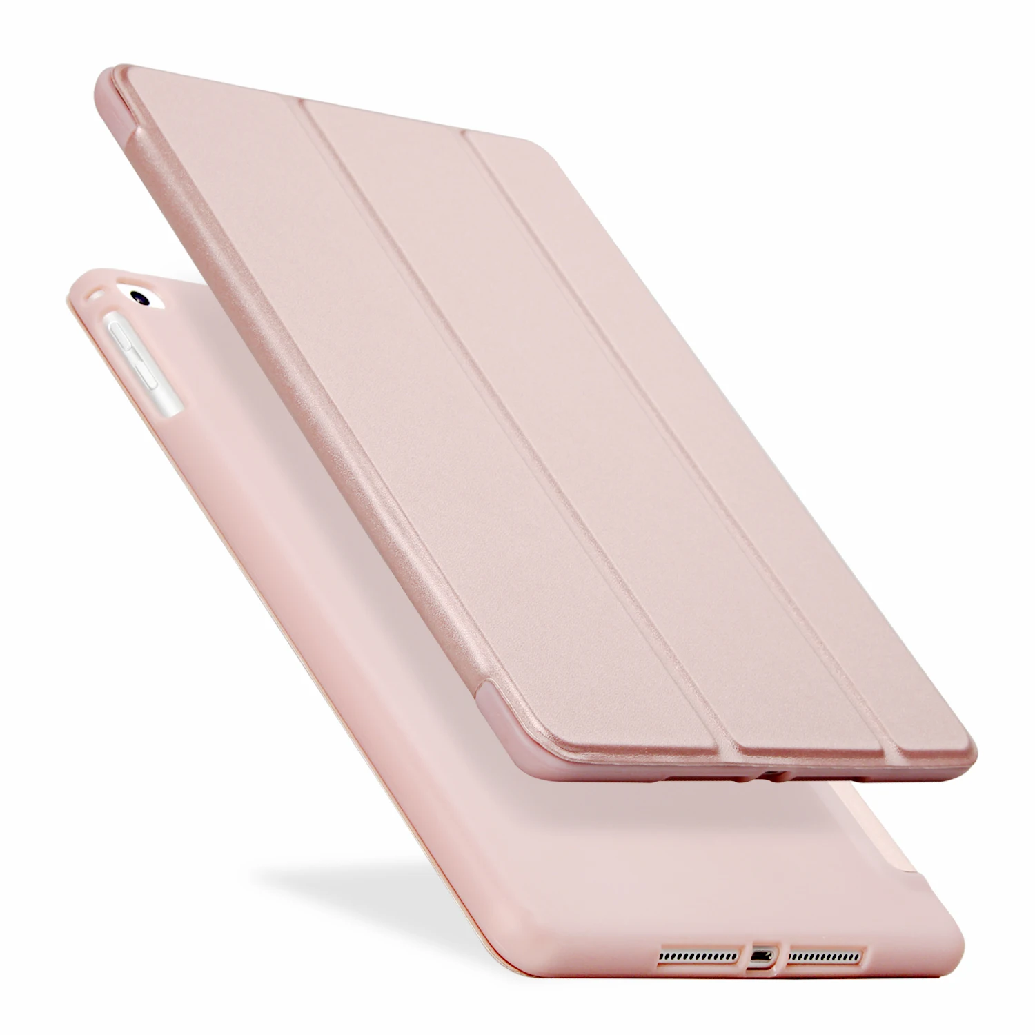 Rose gold Горячая для Ipad Air Retina смарт-чехол, ультра тонкий дизайнер Tablet кожаный чехол для Apple iPad5 случае - Цвет: Rose gold