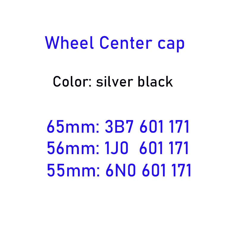 

20pcs 65mm 56mm 55mm Car Rims Covers Wheel Center Hub Caps For Passat B6 B7 CC Golf MK5 Tiguan For 3B7601171 1J0601171 6N0601171