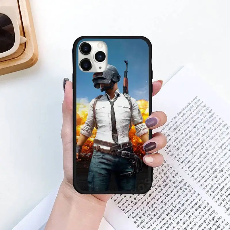pubg hot fashion game phone case for iphone 11 12 pro xs max 8 7 6 6s plus x 5s se 2020 xr luxury brand shell funda coque free global shipping