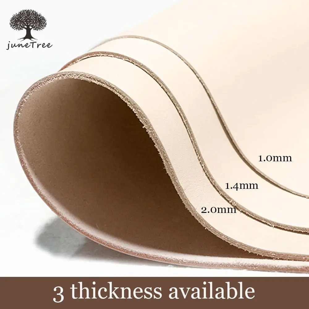 

Vegetable tanned leather thick genuine leather skin Cowhide Carving France Imported Leather pre cut Piece 3 thickness available