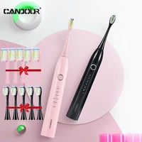candour electric toothbrush usb charging ipx8 41500 minute waterproof removing dental plaque adult protect teeth sonic toothbrus