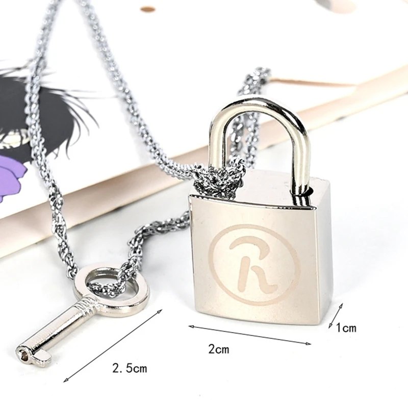 

2pcs/set Anime Ai Yazawa NANA lover's key&lock alloy fashion metal pendant cosplay accessories hot cos necklaces
