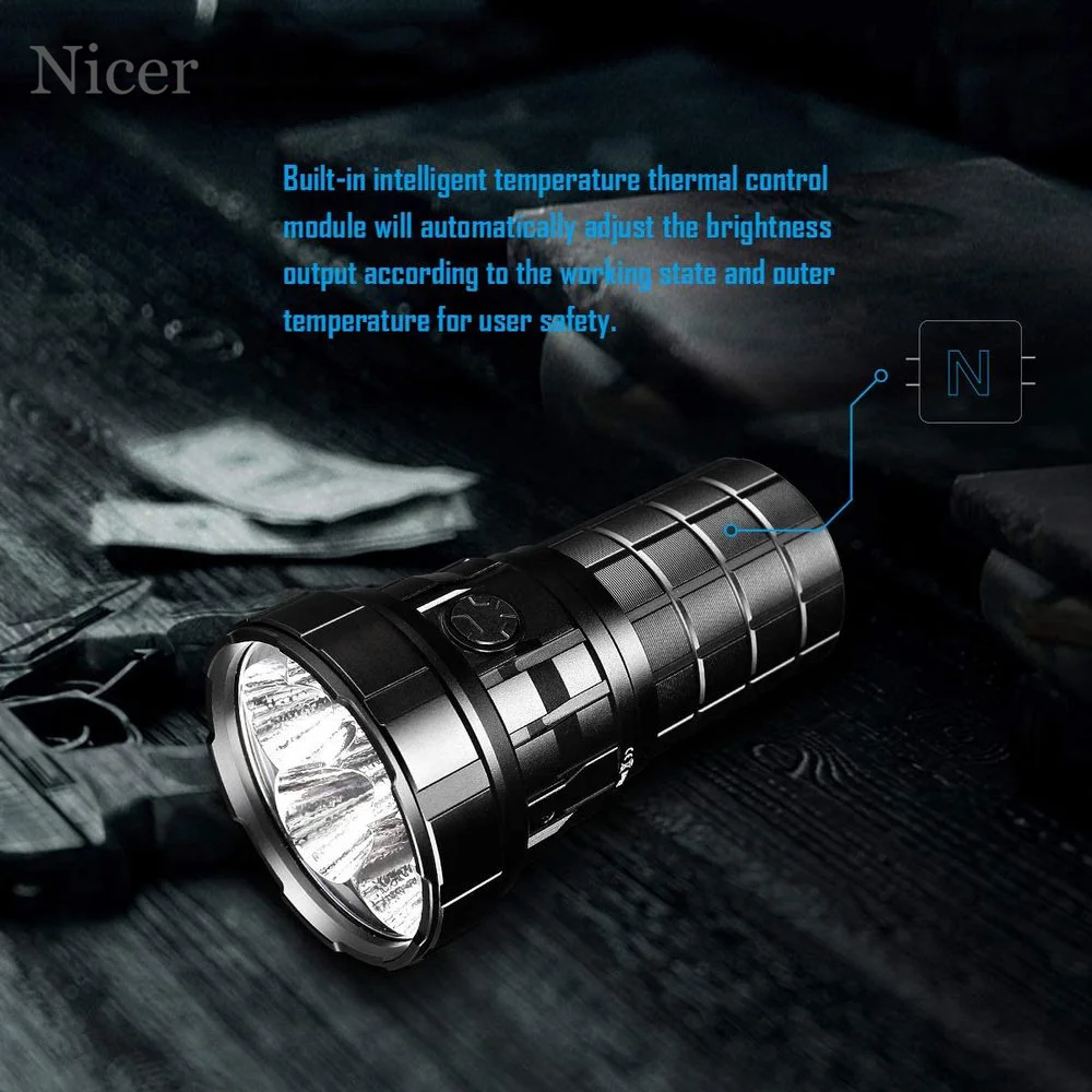 Preise IMALENT LED Taschenlampe 18000LM R60C USB Hohe Leistungsstarke Licht Wasserdicht Mit 21700 Batterie Höhlenforschung Patrouillieren Suche Angeln