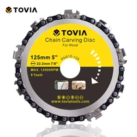 tovia 125mm chain saw blade wood carving cutting disc for angle grinder woodworking saw disc chain saw disc 115mm