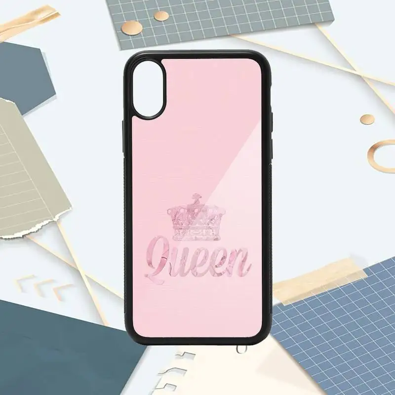 

Queen princess crown aesthetics Phone Case PC for iPhone 11 12 pro XS MAX 8 7 6 6S Plus X 5S SE 2020 XR