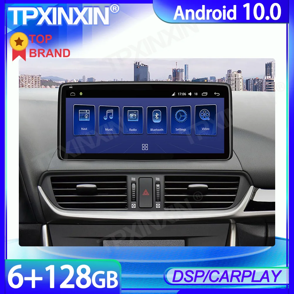 저렴한 안드로이드 10 6 + 128G ROM 마즈다 CX-4 2016 + 자동차 라디오 플레이어 멀티미디어 GPS 네비게이션 스테레오 Headunit 무선 Carplay