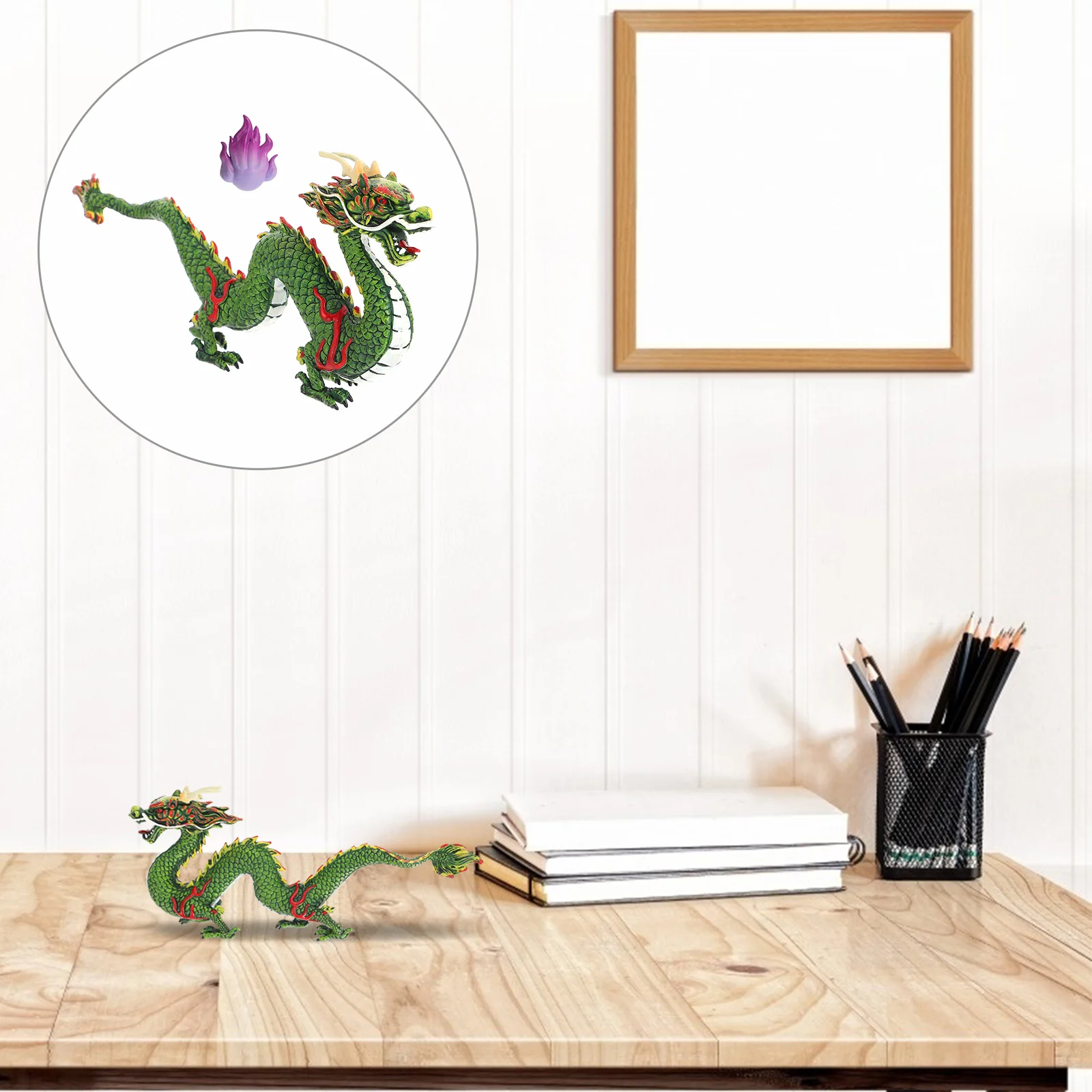 

Творческое украшение в виде китайского дракона, домашнее украшение, пластиковое художественное ремесло в виде дракона