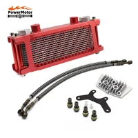 motorcycle oil cooling cooler radiator oil cooler set for 50cc 70cc 90cc 110cc 140cc 125cc horizontal engine monkey chinese made