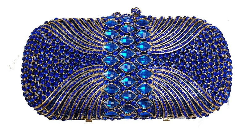 Ажурный элегантный женский кошелек с кристаллами зеленая фиолетовая вечерняя