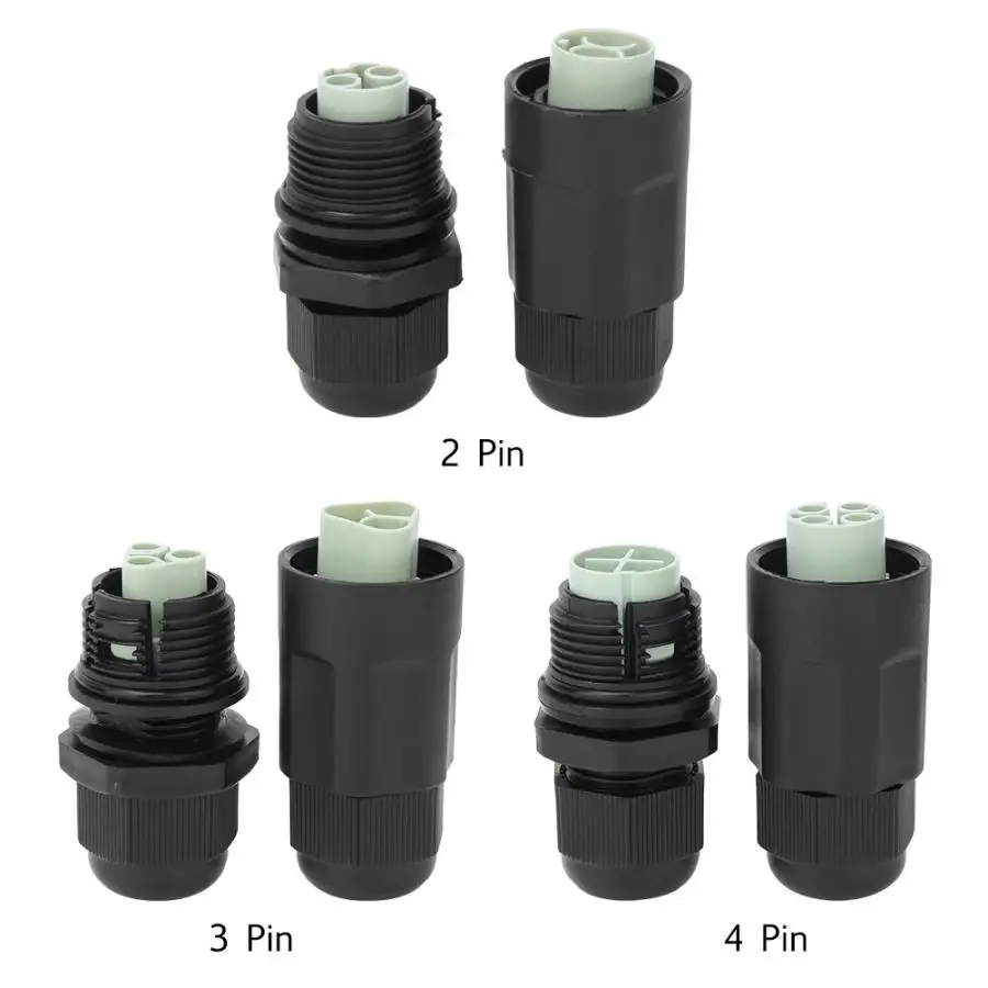Водонепроницаемый разъем IP68 портативный светодиодный проводной кабель штекер и