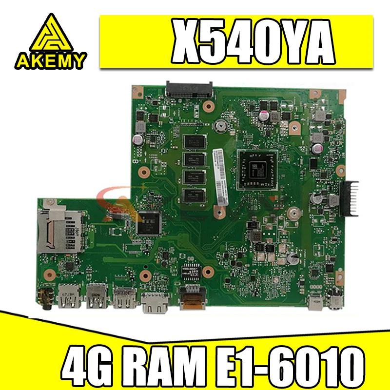 

X540YA MAIN_BD._4G/E1-6010/AS Motherboard For ASUS GM X540YA Laotop Mainboard X540Y X540YA D540Y R540Y Motherboard