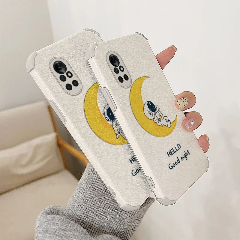 

Supine PU Leather Case For Huawei Nova 8 7 Pro SE 6 Se 5 5Pro 5Z 5I 5Ipro 4 4E Pro Ultra Thin Phone Back Cover