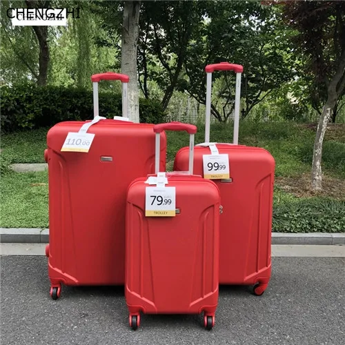 a set of 3 CHENGZHI 2" 24" 2" дюймов ABS дешевый багаж на колесиках с возможностью расширения большой емкости чемодан для путешествий на колесиках - Цвет: a set of 3