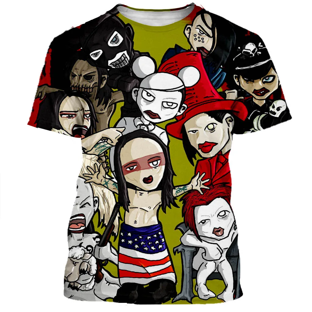 Новое поступление модные стильные Мультяшные Симпсоны Мэрилин Мэнсон с 3D