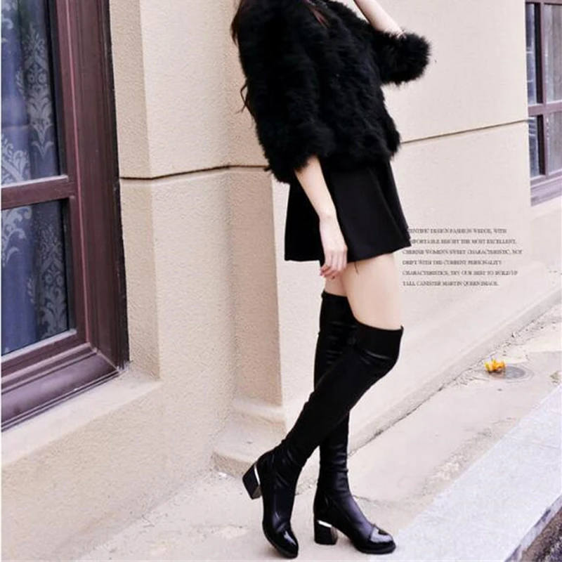 Прямая поставка Лидер продаж качественные женские сапоги выше колена удобные