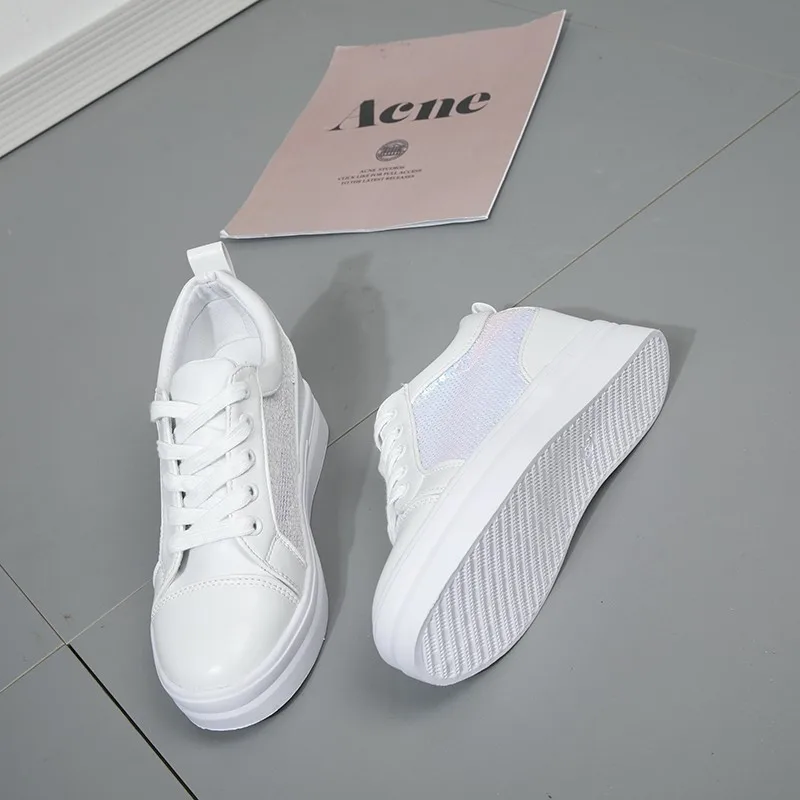 Новинка обувь на платформе и толстом каблуке женская повседневная с сетчатой