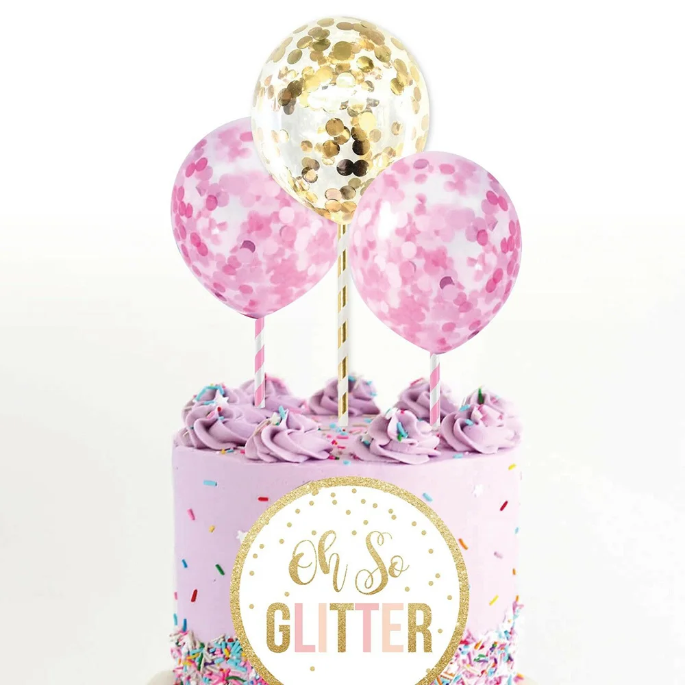 5 дюймов конфетти шары мини торт Топпер вечеринка Декор для свадебного декора |