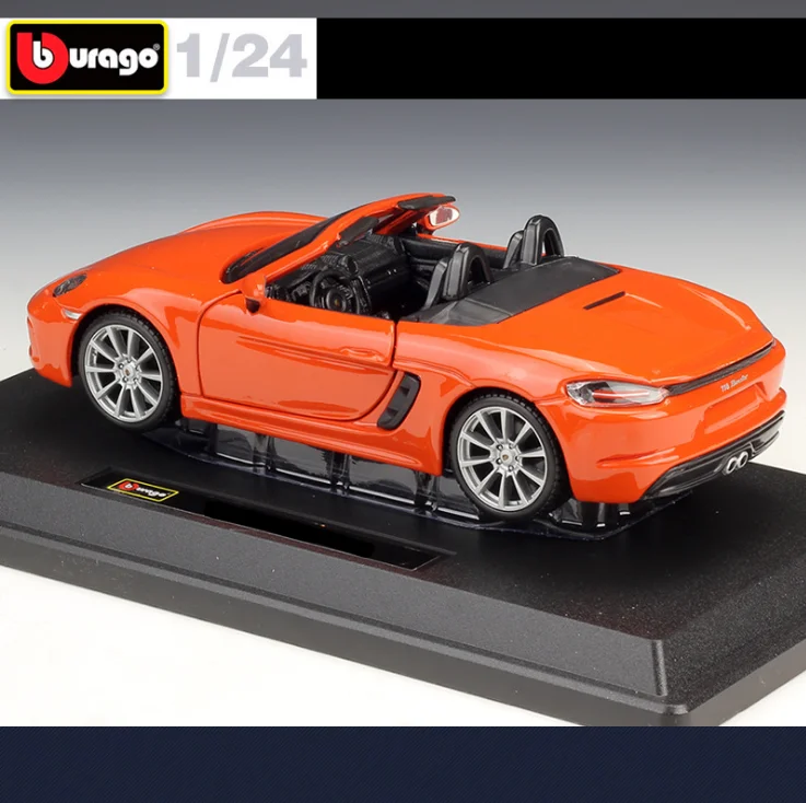 Новинка Bburago 1:24 718 Boxster спортивный автомобиль статическая имитация литая модель