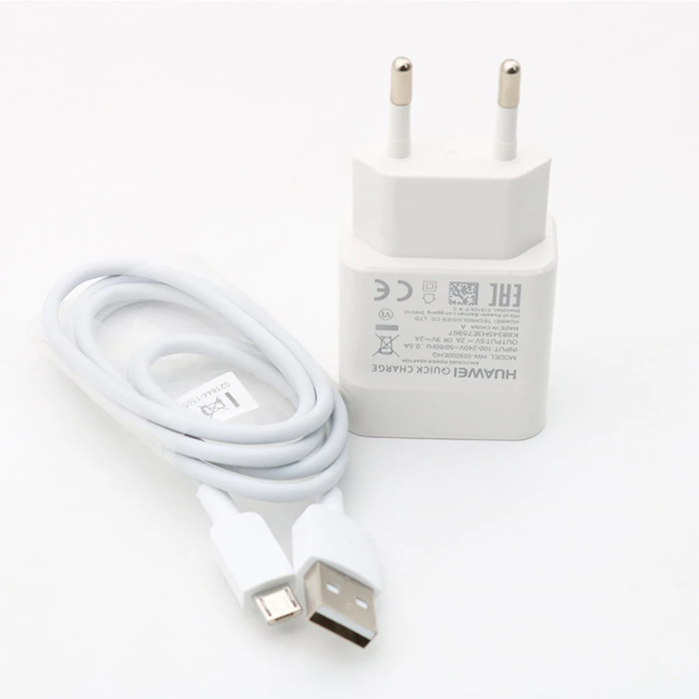 Оригинальное быстрое зарядное устройство huawei EU QC 2 0 адаптер быстрой зарядки usb type