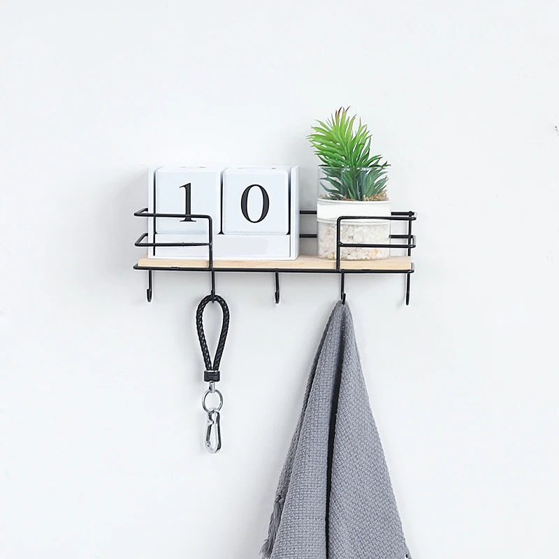 Wall Hanger Storage Racks Debries Key Hanging Case Shelf Hat | Дом и сад