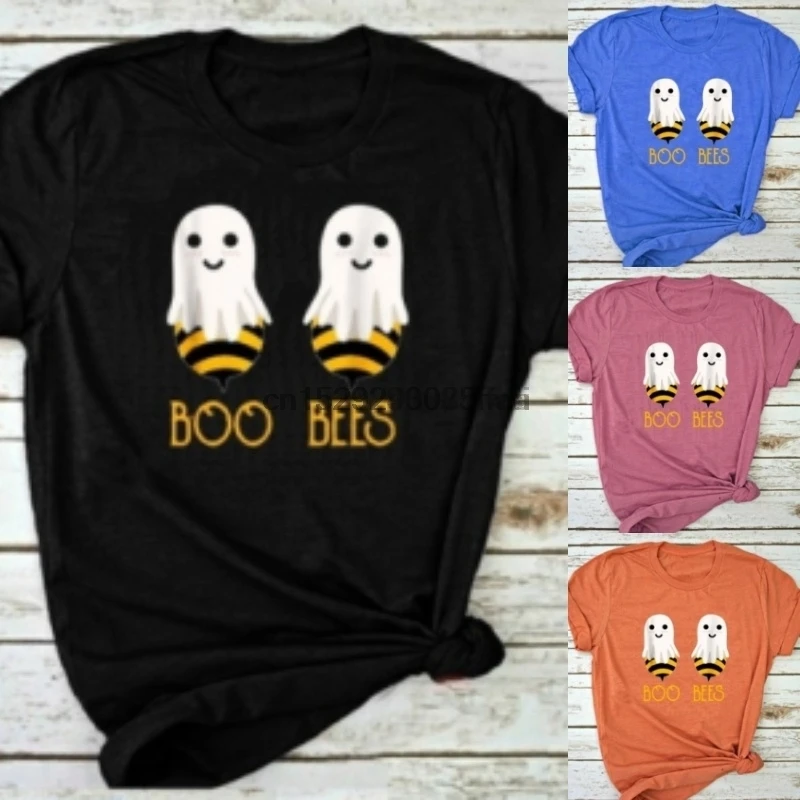 Блузка женская с принтом двух элафинов милая Модная рубашка пчелы топ свободного