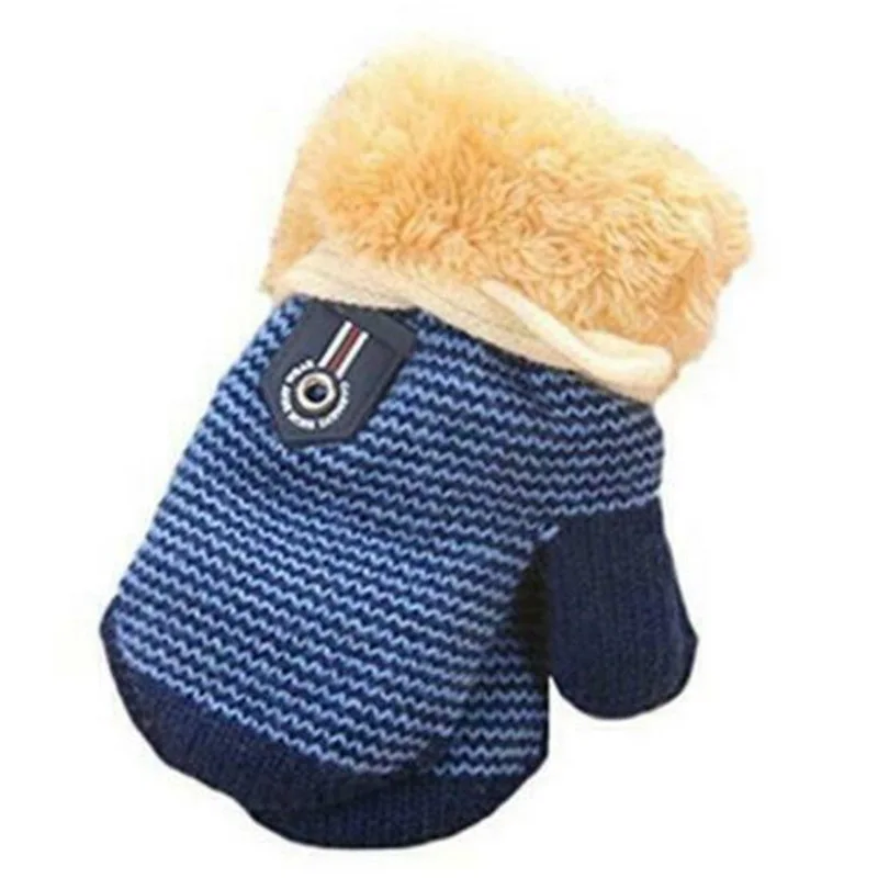 

Thick Fur Gloves Gloves Winter Toddler String Mittens Boy Girls Kids Warm