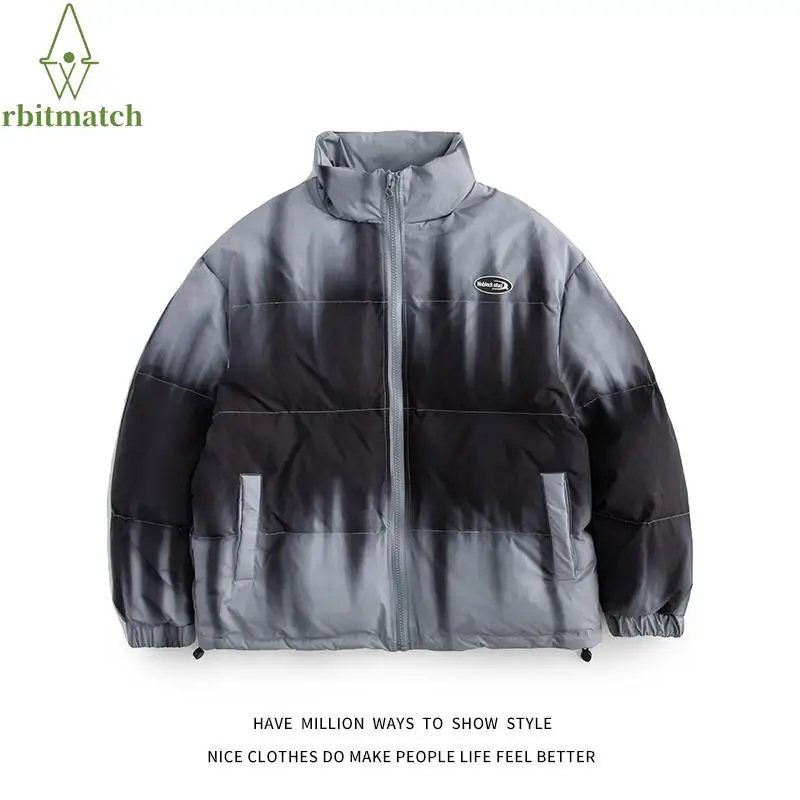 

New Arrival Winter Collection Thick Warm Abstract Man Coach Bomber Jacket Unisex Woman Varsity Coat Streetwear Boyfriend Style