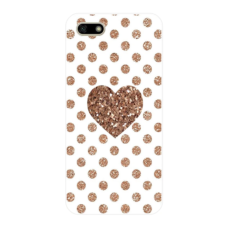 53SD Elisabeth Fredriksson Little Hearts On Gold Мягкий Силиконовый ТПУ чехол для huawei Honor 7c 7x 7a pro P20 Nova 2i