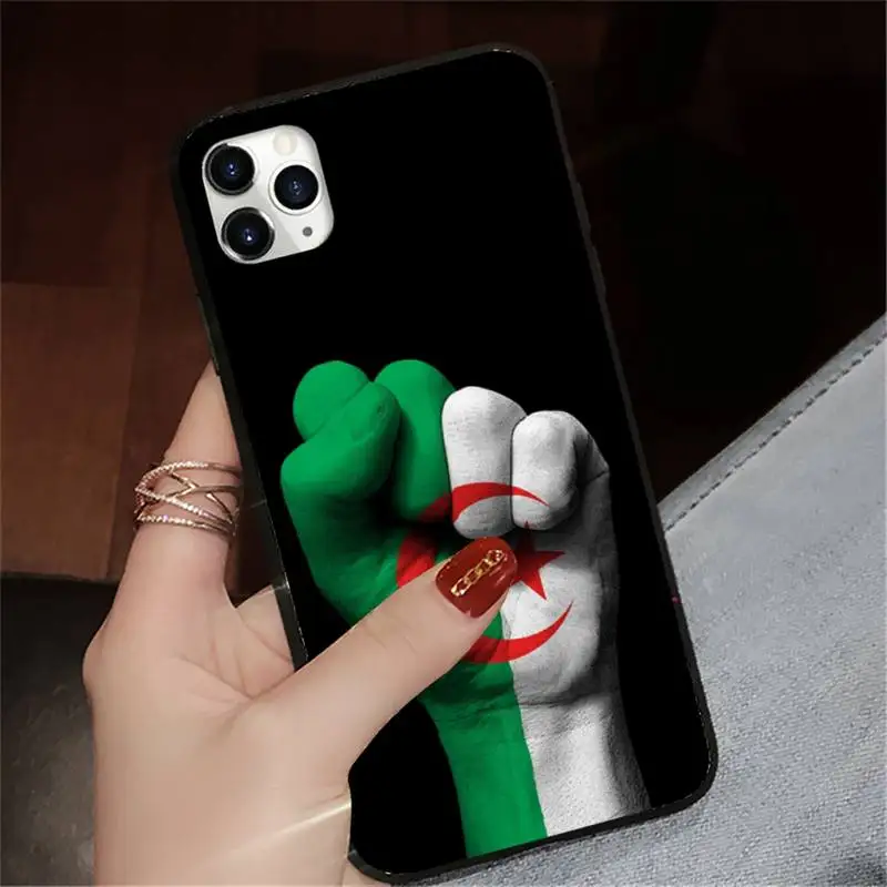 

Algeria National flag Phone Case for iPhone 11 12 mini pro XS MAX 8 7 6 6S Plus X 5S SE 2020 XR