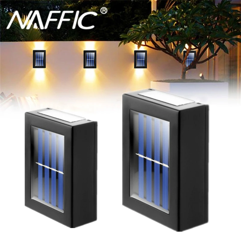 

LED Solar Street Lamp Outdoor Waterproof Solar Wall Lamp for Garden Yard Pathway Landscape Lighting Garland LED Christmas Lights