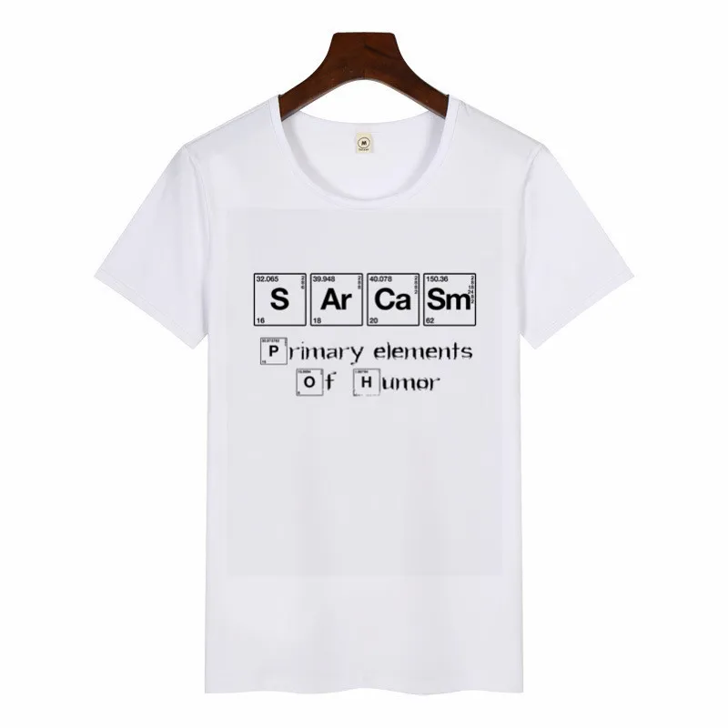 

Periodic Table of Humor Women's T Shirt Si Er Ra Science Sarcasm Primary Elements Chemistry T-Shirt Casual Funny Graphic Tee Top