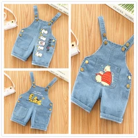 childrens pants baby girls shorts baby overalls 1 3 years kids denim trousers child summer clothes baby cowboy pants