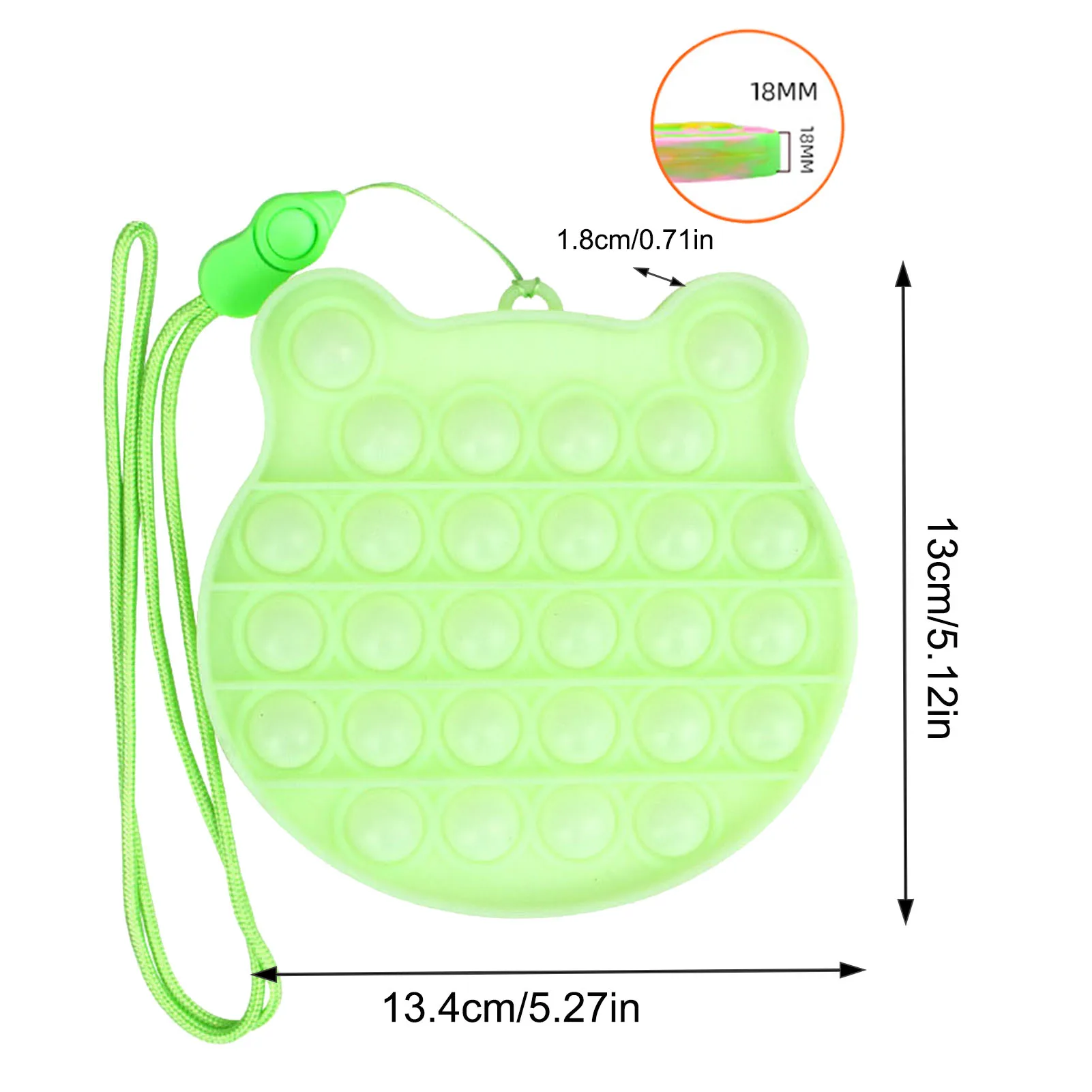 

Bubble Sensory Fidget Toy Silicone Stress Reliever Toy For For Children Adult Dimple Fidget Toy Anti-stress Toys