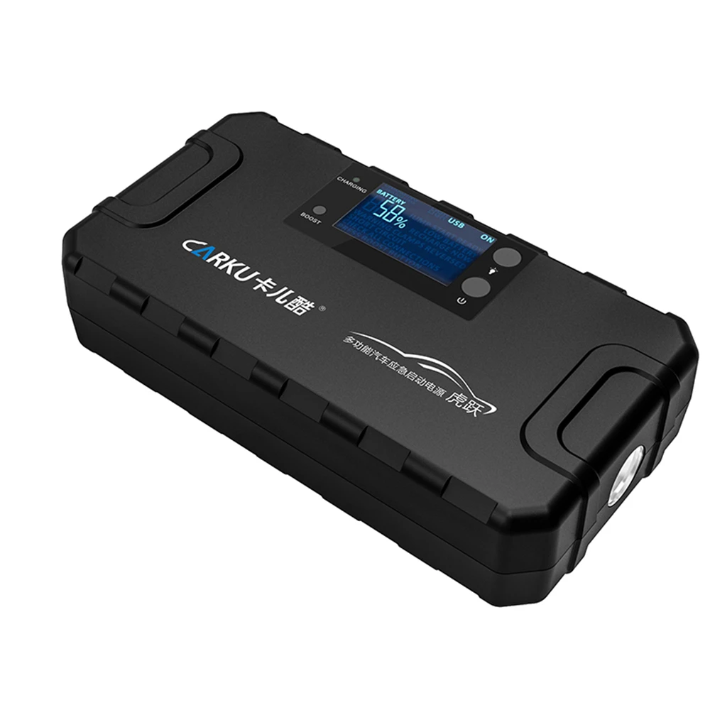CARKU 1000A 16800mAh автомобильный стартер 12V светодиодный двойной USB аварийный внешний аккумулятор Комплект портативное автомобильное зарядное устройство
