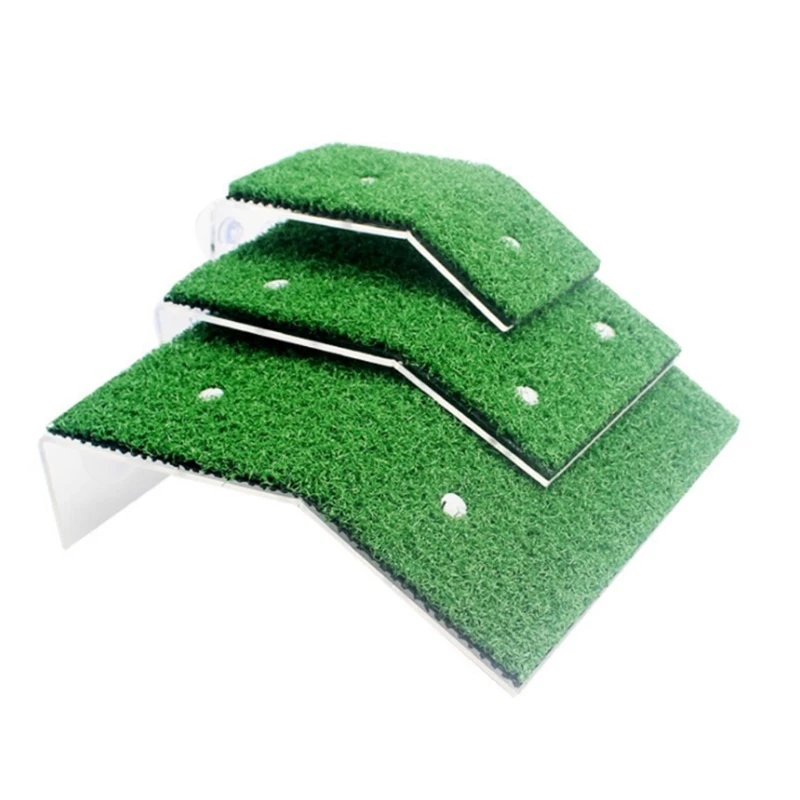 Платформа для сушки черепах Turtle Basking Drying Platform Suction Cup Tortoise Climbing Ladder Simulated Lawn Landscaping для рептилий, рыбных аквариумов.