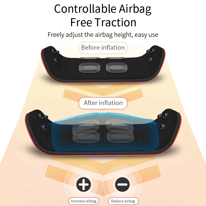 

Curvature Lumbar Spine Therapy Device Waist Pulse Massager Physiotherapy Instrument Muscle Strain Redress Lumbar Disc Herniation