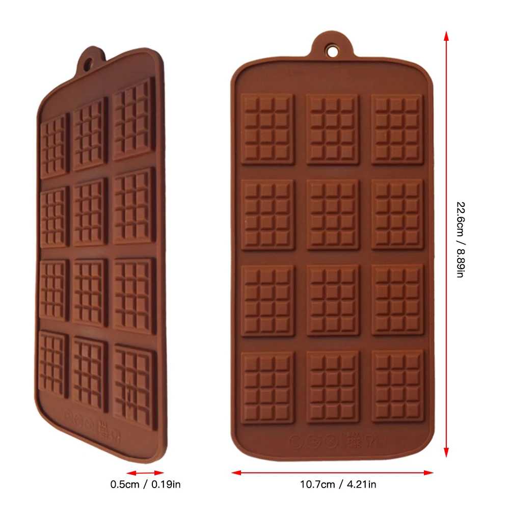 

1 Pcs Square Silicone Mold Diy Bakeware Non-stick Silicone Mold For Chocolate Candy For Home Bakeware Kitchen Mold