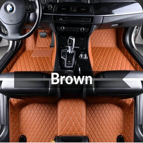 Brown Настоящие коврики для Lexus RX Class RX300 RX350 RX350L RX450h RX450hL 6D полный охват автомобильные коврики для багажника - Название цвета: Brown