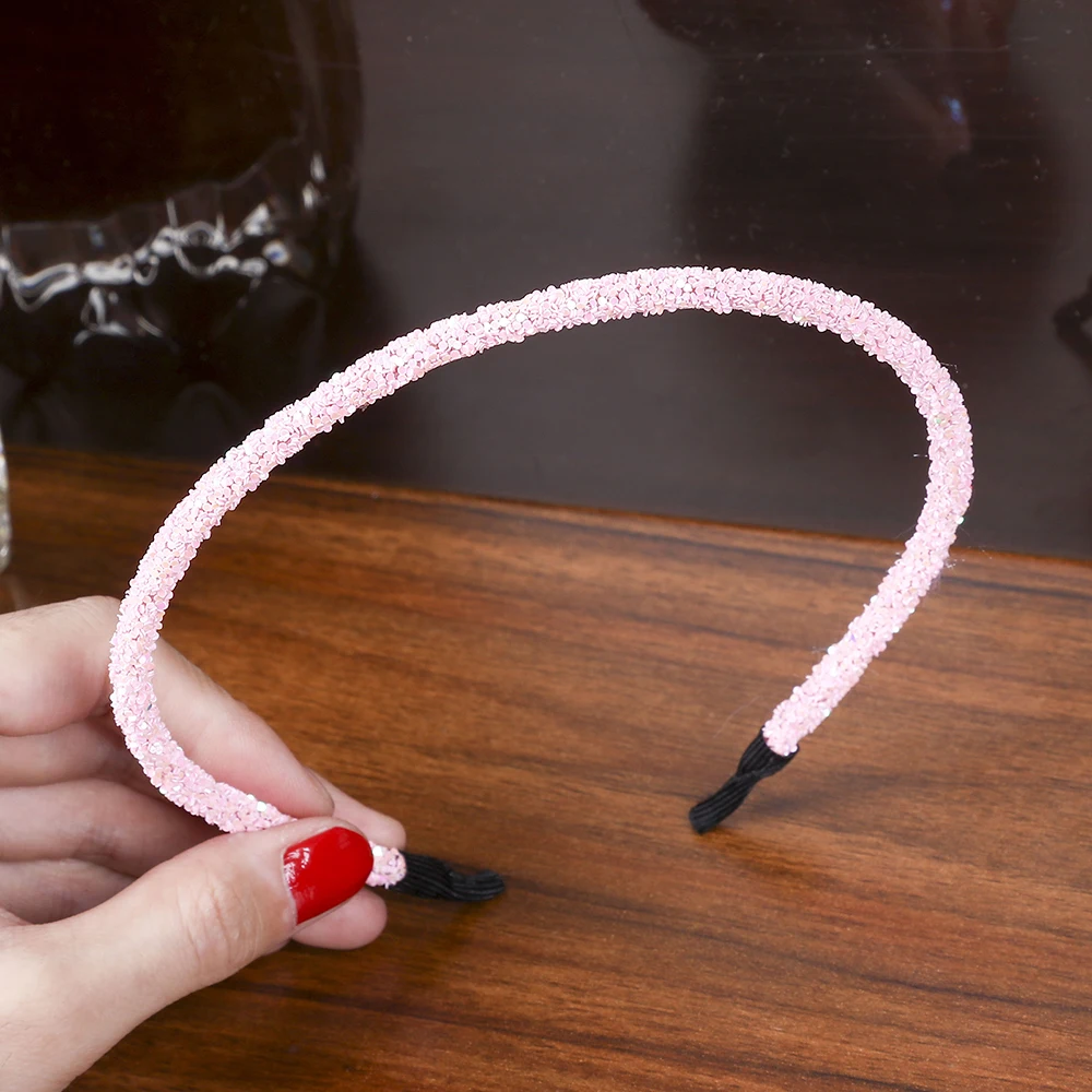 Dark Pink Levao 2 шт./компл. однотонные аксессуары для волос блестящее оголовье для девочек модные блестящие яркие цвета для детей/женщин обруч для волос повязки на голову - Цвет: Dark Pink