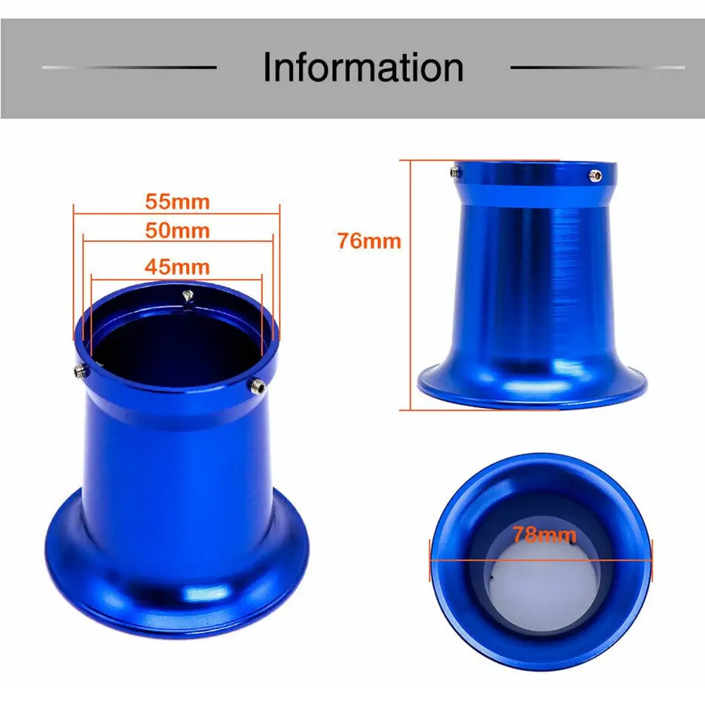 TiOODRE 50 мм МОТОЦИКЛ КАРБЮРАТОР воздушный фильтр интерфейс чашка ветровая с рожком