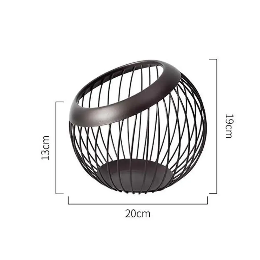 Железная корзина для хранения фруктов в скандинавском стиле большой емкости яиц