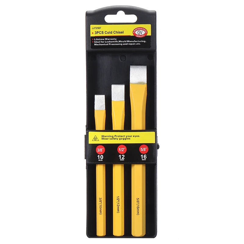 Комплект из 3 предметов однотонная Сталь плоский ручное зубило резьба по дереву