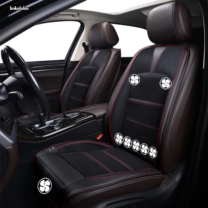 

kokololee 12V Seat ventilation 1pc car seat cover for Geely all model Emgrand X7 Geely Emgrand EC7 EC9 EC8 summer Pad Cushion