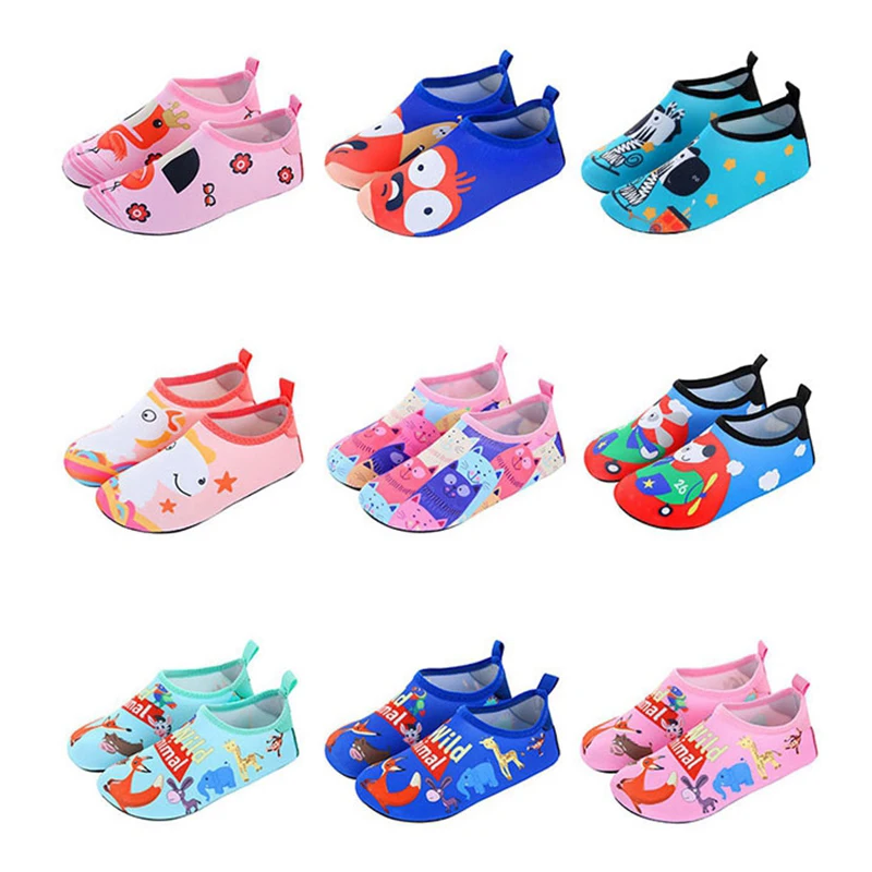 Children Outdoor Water Shoes Barefoot Quick-Dry Aqua Yoga Socks Boys Girls Animal Soft Diving Wading Shoes Beach Swimming Shoes