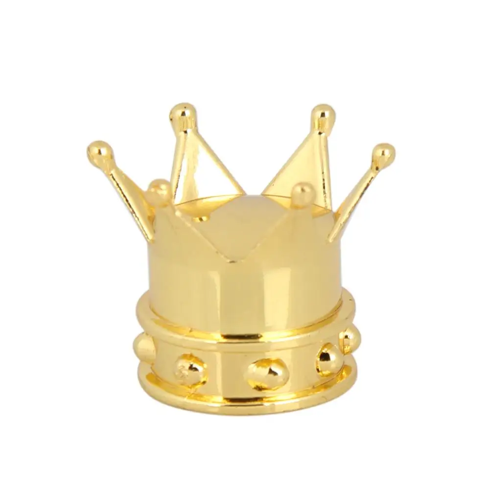 4 шт. Универсальный Велосипедный клапан для шин золотая корона автомобиля