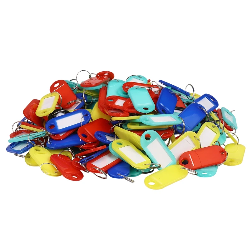

Key Ring Tags -100Pcs Color Random
