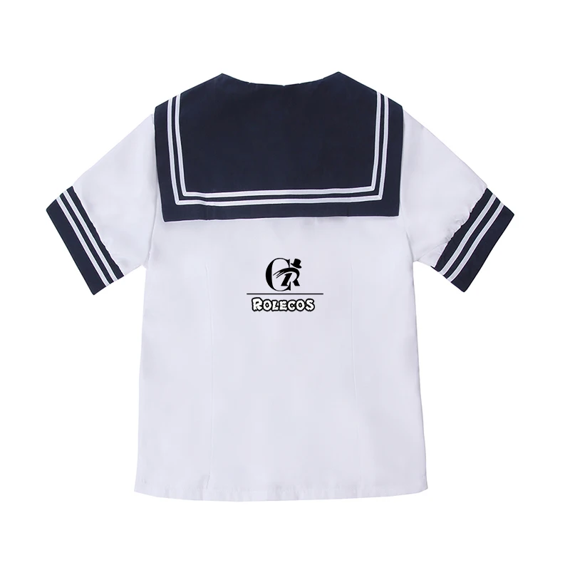 ROLECOS Женская опрятная форма школьная для девочек летний наряд белая футболка