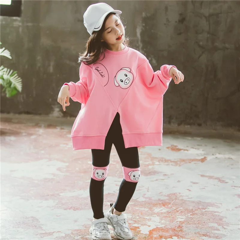 Комплект одежды для девочек-подростков детская одежда спортивный костюм